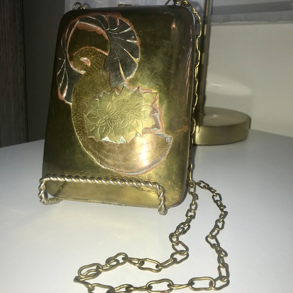 Vintage Handbags - Vintage metal shoulder bag